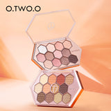 Honeycomb Diamond Eyeshadow Palette Taro Powder Natural Eyeshadow 12 Colors