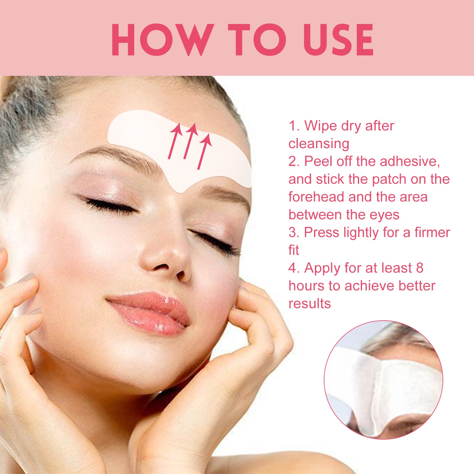 Forehead Wrinkle Anti-aging Patch Mask Smooths And Tightens Forehead Wrinkles