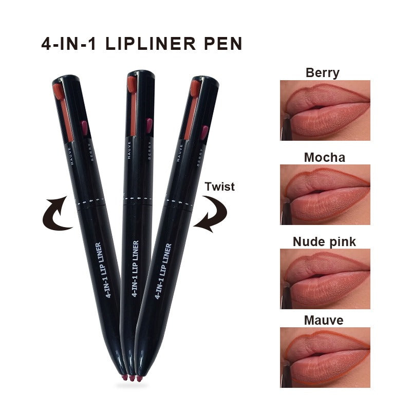 Lip Liner Makeup Pen 4 in 1 Four Colors