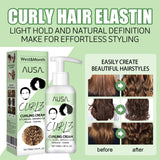 Curly Hair Styling Cream, Moisturizing Curly Hair Styling Fluffy Strong Hair Keratin Smoothing Frizz