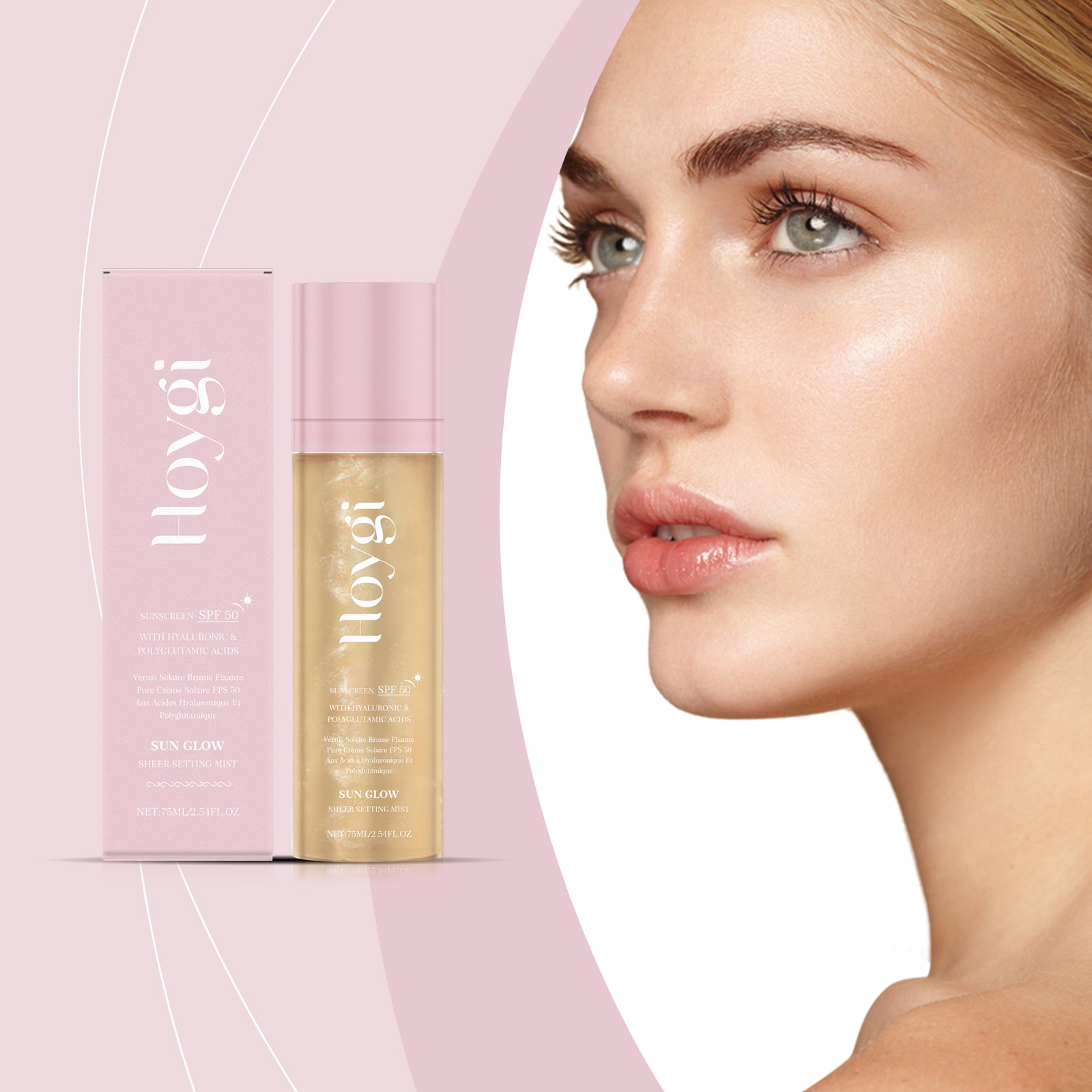 Moisturizing Makeup Protection Spray, Light Transparent Long-Lasting Natural Face Mist