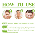 Green Tea Cleansing Mousse, A Deep Cleansing Facial Cleanser With Refreshing Oil Control And Wrinkle Reduction