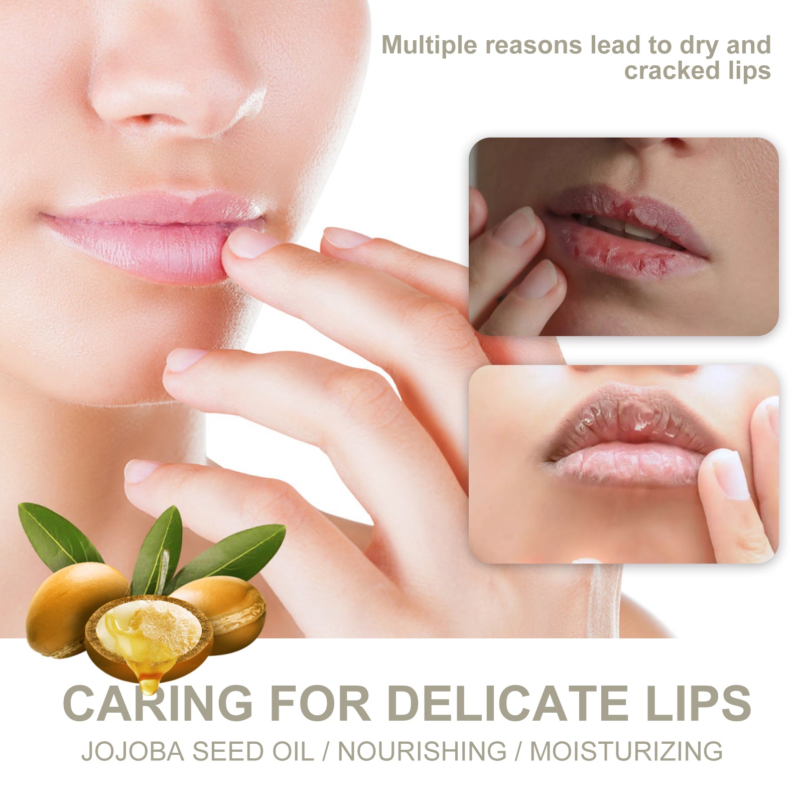 Intense Repair Lip Balm, Fade Lip Lines Anti Cracking And Peeling, Hydrating Lip Care