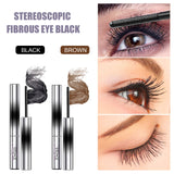 Stereoscopic Lengthening Mascara, Brazilian Palm Wax Beautiful Natural Thick Sweat-Proof, Not Smudgy Eyelashes