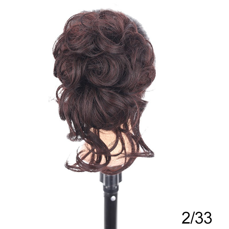 Messy Curly Hair Bun Clip Hair Extensions Claw Clip