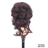 Messy Curly Hair Bun Clip Hair Extensions Claw Clip