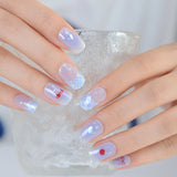 Gel Nail Art Patches Semi-Cured UV Light Nail Stickers Waterproof 16 Patch Sets with Many Designs Halloween Christmas Nail Art