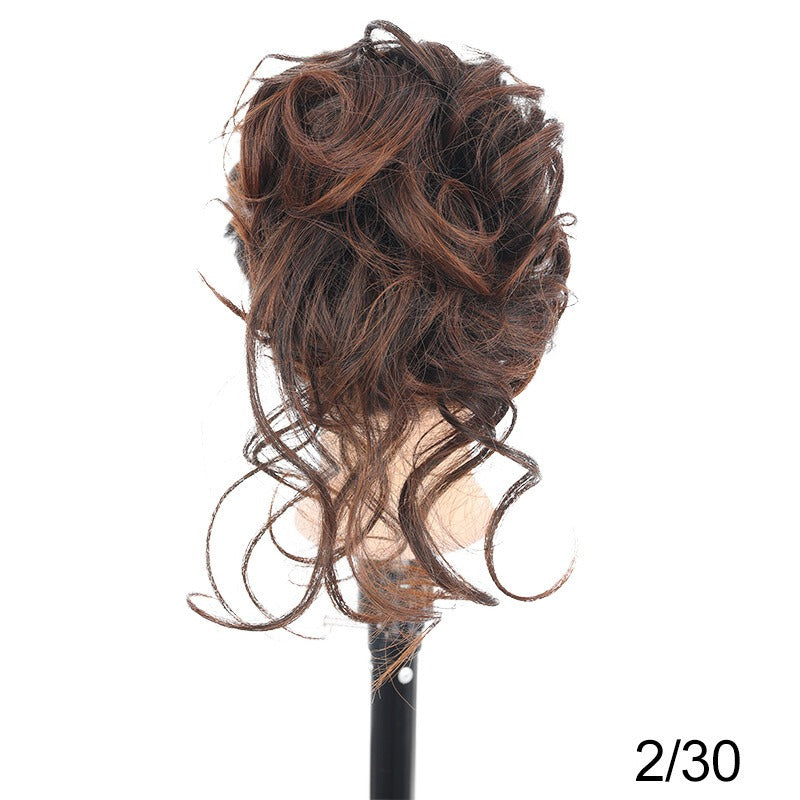 Messy Curly Hair Bun Clip Hair Extensions Claw Clip