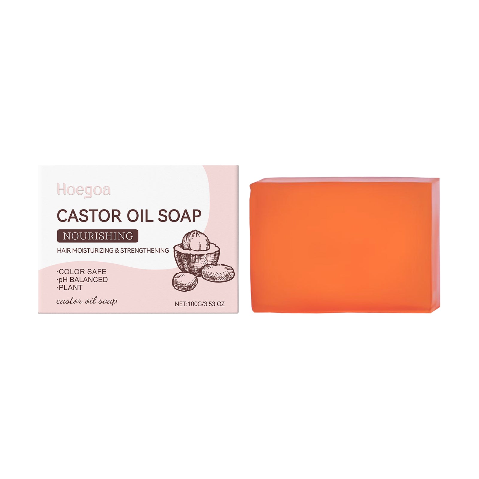 Castor Oil Shampoo Soap Bar Gently Cleanses Scalp Naturally Soft And Moisturizing Shampoo Bar