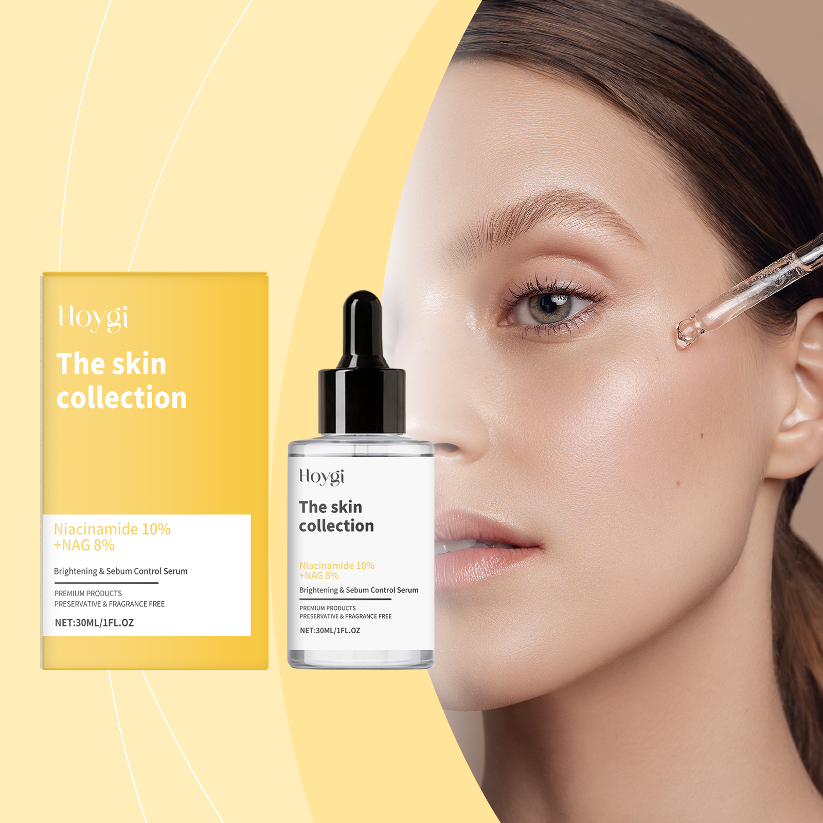 Nicotinamide Face Serum, Brightening, Moisturizing And Hydrating Face Serum