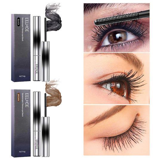 Stereoscopic Lengthening Mascara, Brazilian Palm Wax Beautiful Natural Thick Sweat-Proof, Not Smudgy Eyelashes