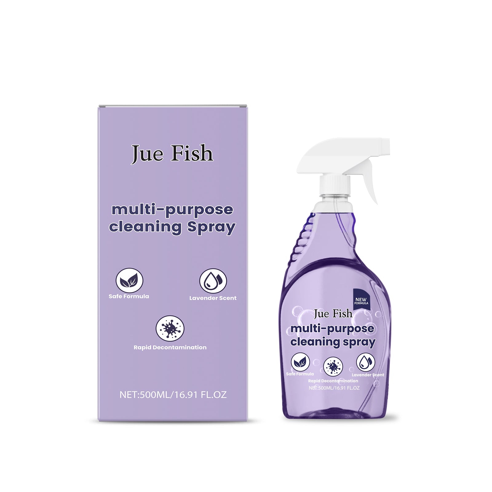 Multi-Purpose Lavender Cleaner Easily Cleans Kitchen, Bathroom, Floors, Grease Stains, Countertops