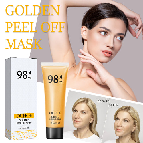 24k Gold Peel Mask Deeply Cleanses The Skin Of Blackheads, Pimples, Delicate Pores And Tightens Skin