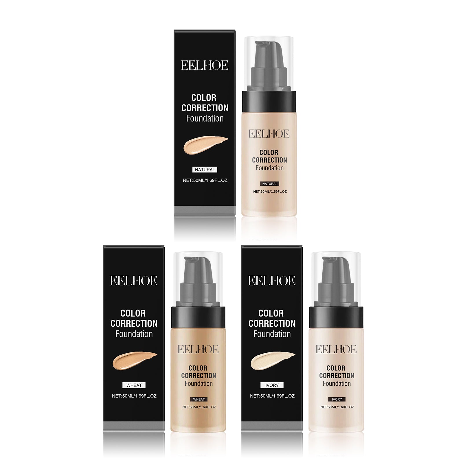 Long Lasting Makeup Foundation, Mild Waterproof Formula and Natural, Light, Radiant Skin Tone
