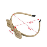 Leather Bow Small Headband