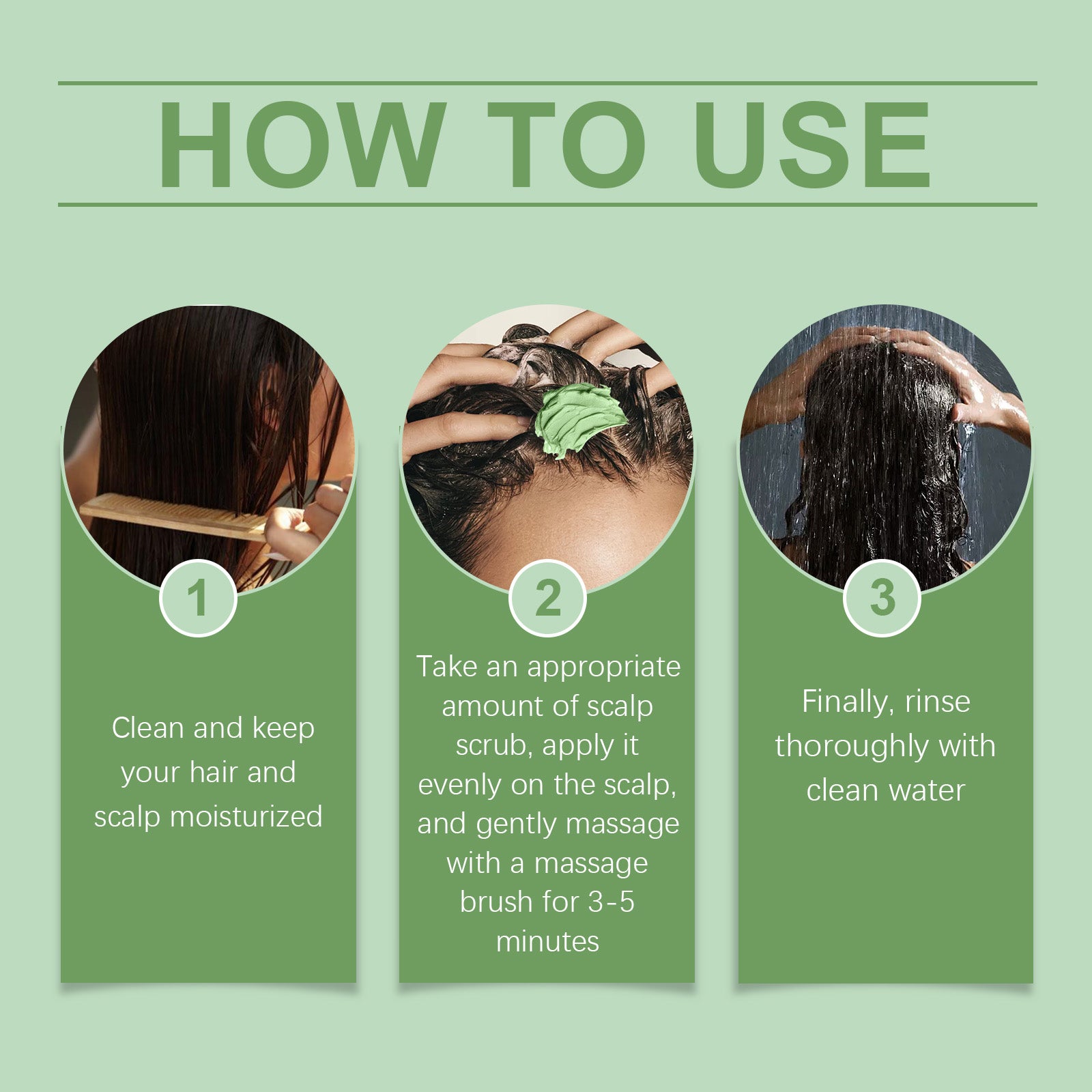 Rosemary Scalp Scrub with Brush, A Gentle, Cleansing, Moisturizing, Refreshing And Soothing Scalp Scrub