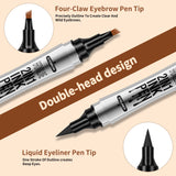 Eyeliner and eyebrow pencil 2 in 1