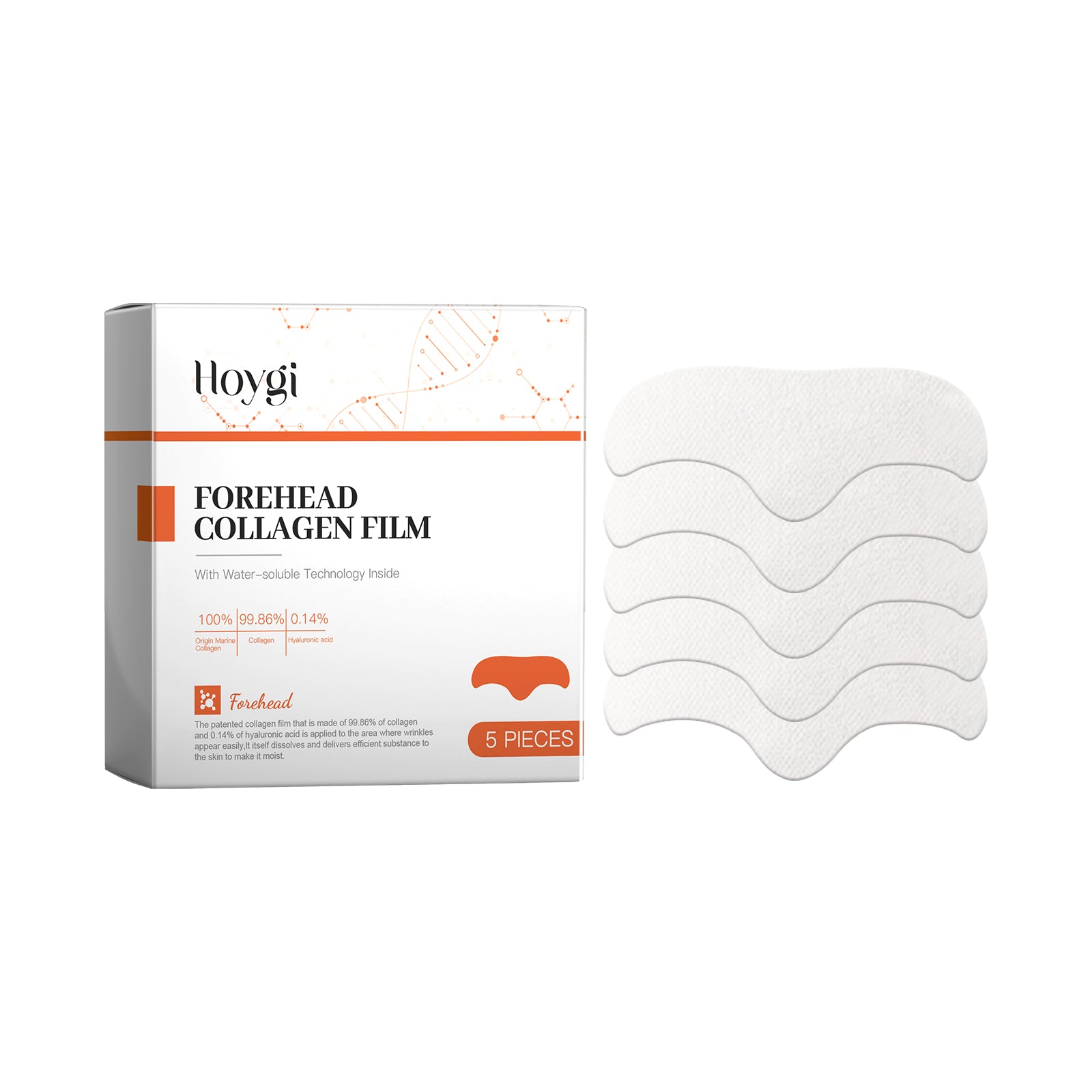 Hydrolyzed Collagen Patch, Moisturizing, Firming and Lifting Forehead Patch