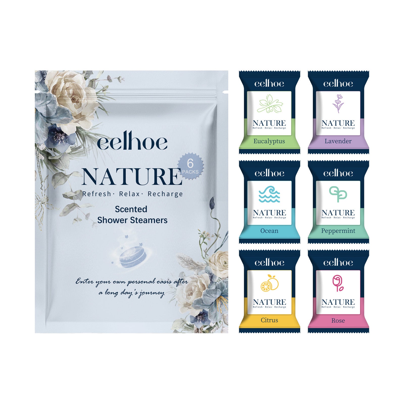 Shower Steamer Tablets, Deep Cleansing And Moisturizing Skin, Natural Refreshing Fragrance