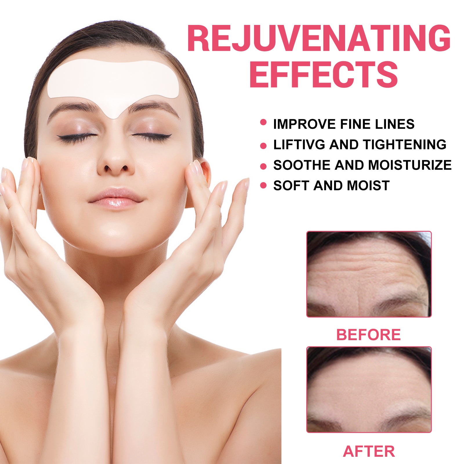 Forehead Wrinkle Anti-aging Patch Mask Smooths And Tightens Forehead Wrinkles