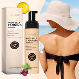 Self Tanning Body Mousse, Moisturizes And Evenly Darkens Skin Tone