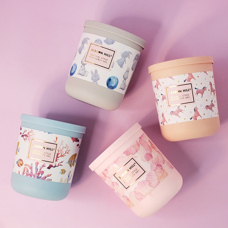 Car Balm Solid Perfume No-Heat Aromatherapy for Bathroom Kitchen Bedroom Air Freshener Cute Car Incense