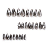 Butterfly and Bows Long Almond Shape False Nails Set