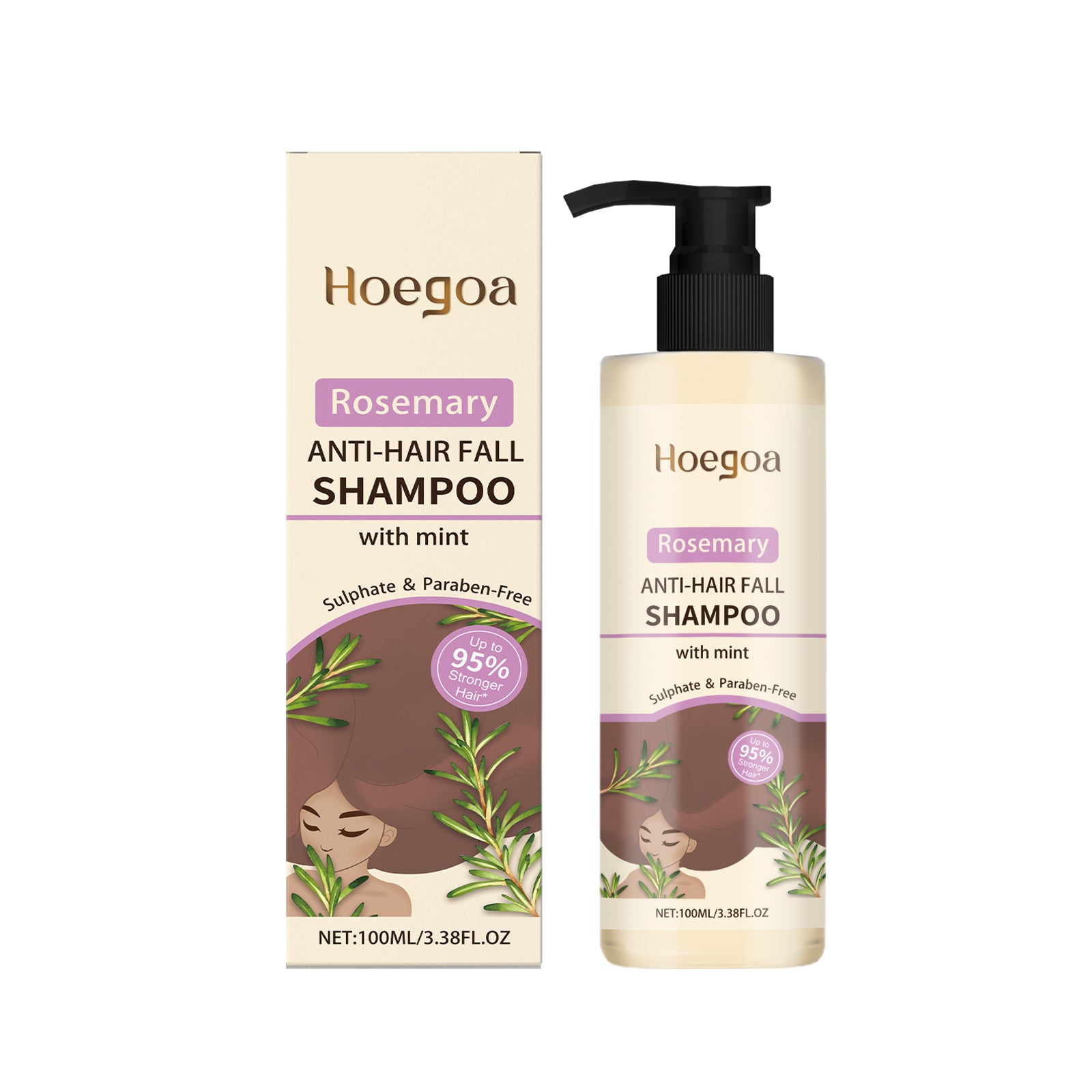 Rosemary Shampoo Cleans And Strengthens Hair Gentle Smoothing Hair Care