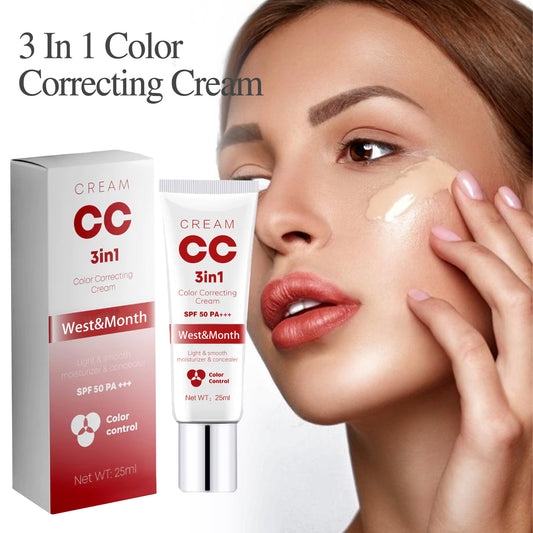 3 In 1 Color Correcting Cream, Cover Dark Spots, Moisturize Skin Care