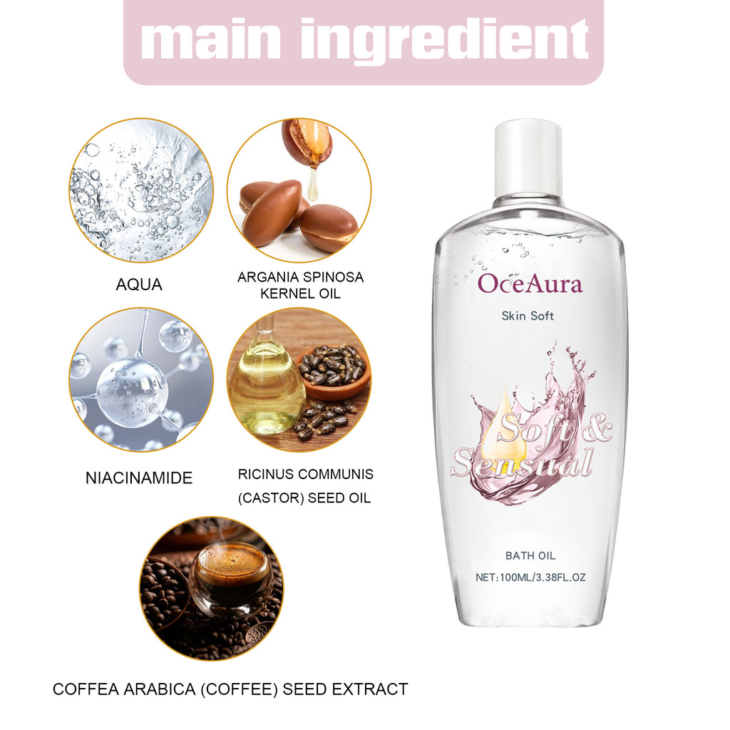 Soft Sensual Bath Oil Moisturizing Skin Brightening Skin Deep Treatment Oil