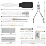 Hand & Foot Grinding Pedicure 22-Piece Set Foot Exfoliation Calluses Scrub Scraping Tools