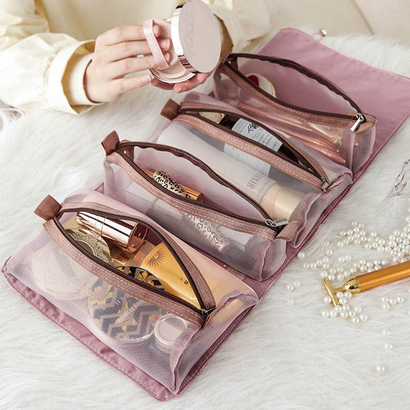 Cosmetic Bag 4 in 1 Makeup Bags Portable Folding Travel Bag