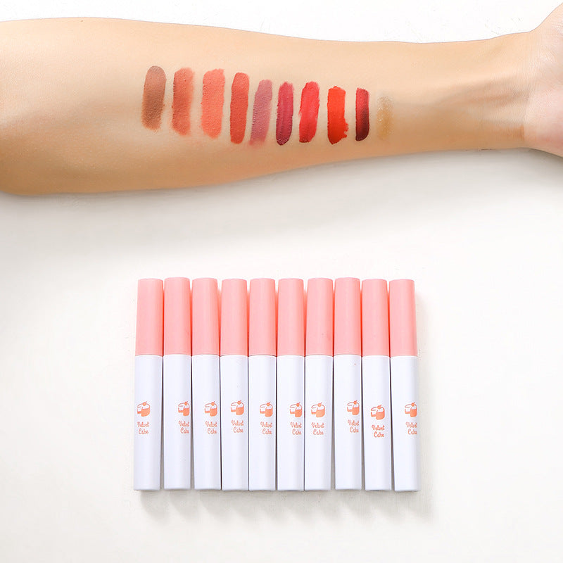 Lana Del Rey Cigarette Lipstick 10 PCS Matte Lips Smoke Set Velvet Liquid Lipstick