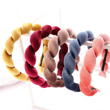 Velvet Plush Headband Autumn and Winter Style Velvet Sponge Braid Headband