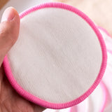 Round Reusable Cotton Pads Reusable Cleansing Makeup Pads 16pcs Washable Facial Make Up Remover Wipe Pads