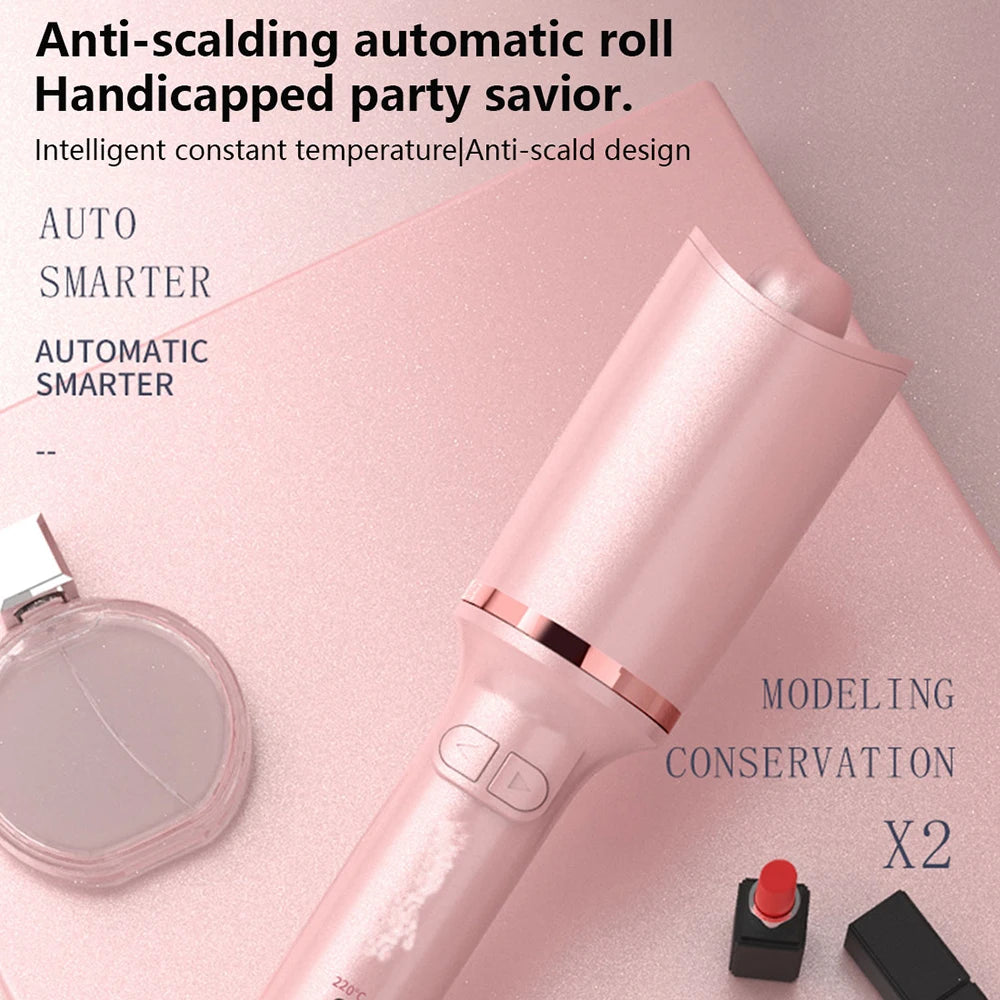 Automatic Hair Curler Ceramic Auto Rotate Curling Iron Long-lasting Hair Styling Temperature Wave Electric Hair Curler