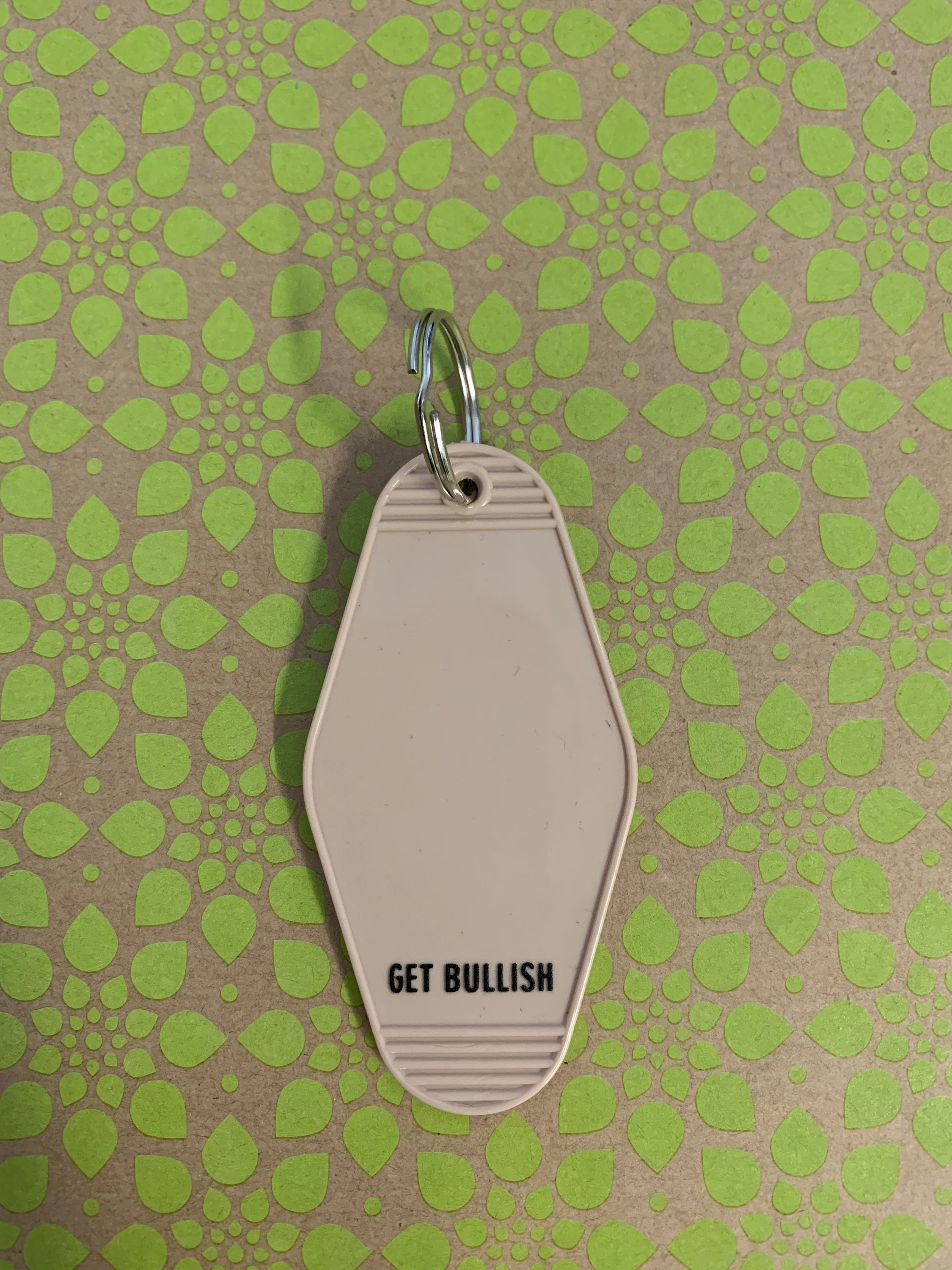 Abortion is a Human Right Keychain in Groovy '70s Flower Print