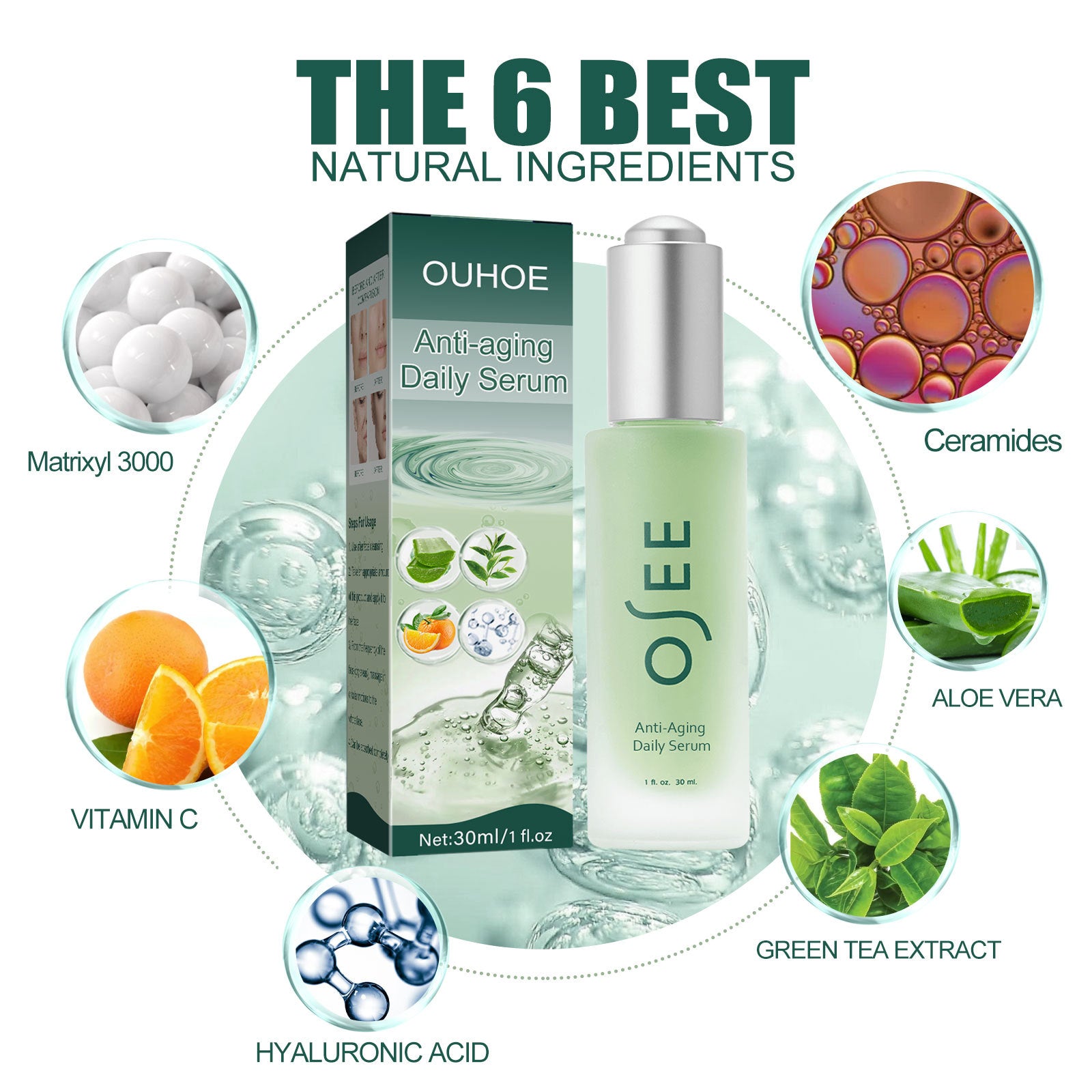 Brightening Collagen Facial Essence, Dark Spot Removal, Anti-Aging and Moisturizing