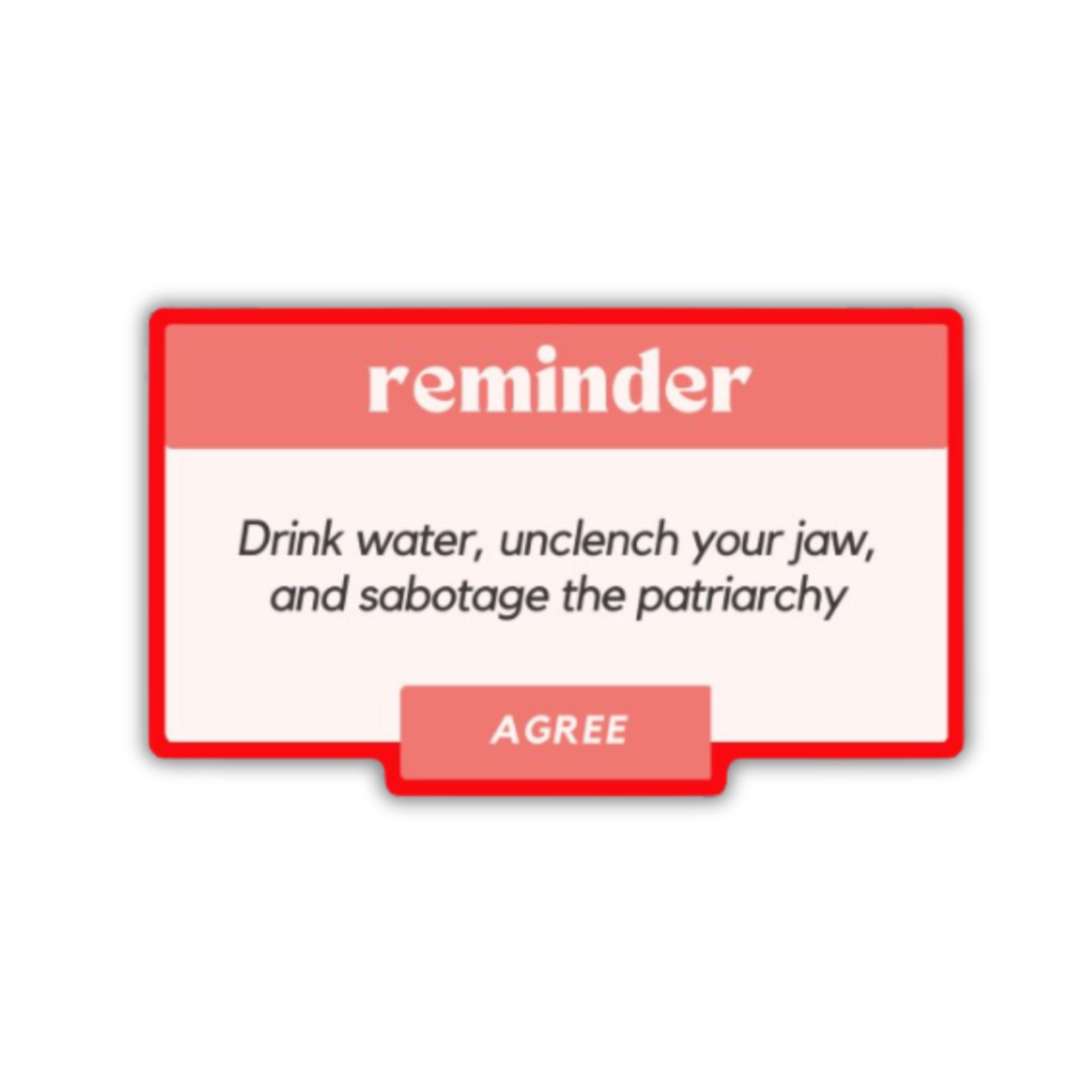 Snarky Feminist Vinyl Stickers | Weatherproof Water Bottle Decals | 5