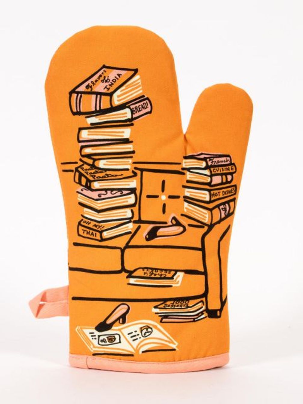 Horny For Food Thermal Oven Mitt in Orange | Kitchen Thermal Single