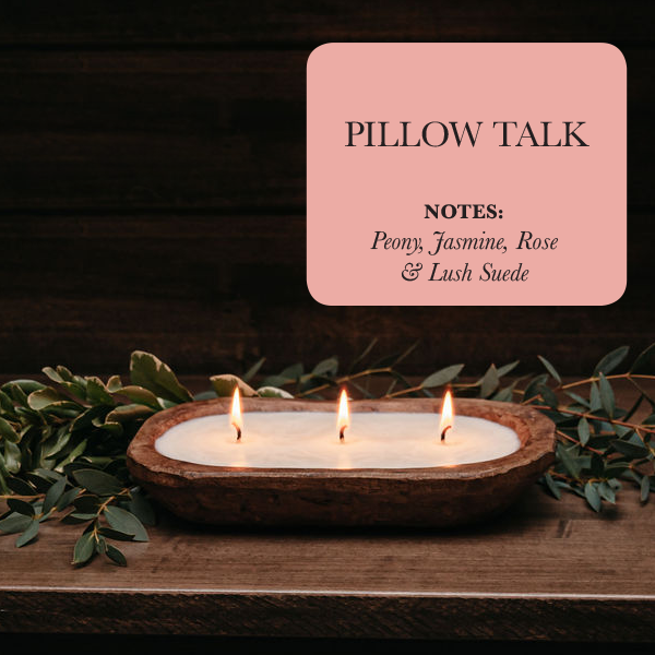 3-Wick Dough Bowl Natural Soy Candle - "Pillow Talk" [TLC Candle Co.] *Made in USA*