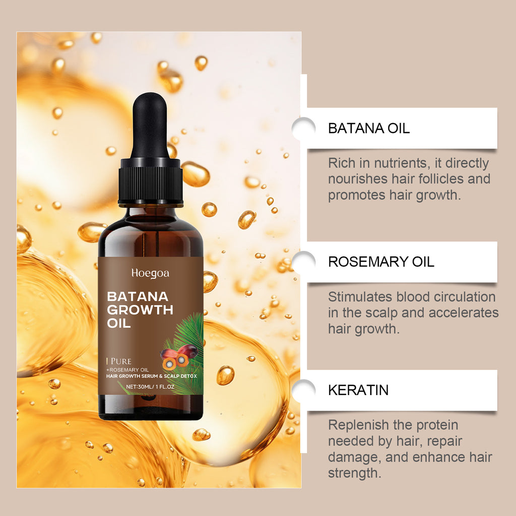 Batana Essential Oil Serum Moisturizing, Volumizing and Strengthens Hair Essential Oil Serum