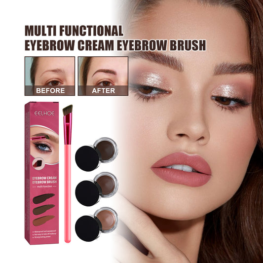 Multifunctional Eyebrow Set, Filling Shaping Brush Tinted Eyebrows Smooth Eye Brow Makeup Set