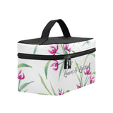 Leaves & Lipstick Large Cosmetic Bag