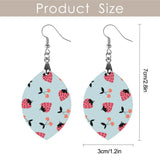 Strawberry Cherry Cute Wooden Earrings Pendant
