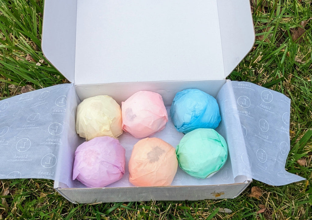 Spring Natural Bath Bombs Gift Set [Lizush] *Made in USA*