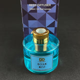 Ocean Mist Reed Diffuser Set Blue 3.4oz/100mL