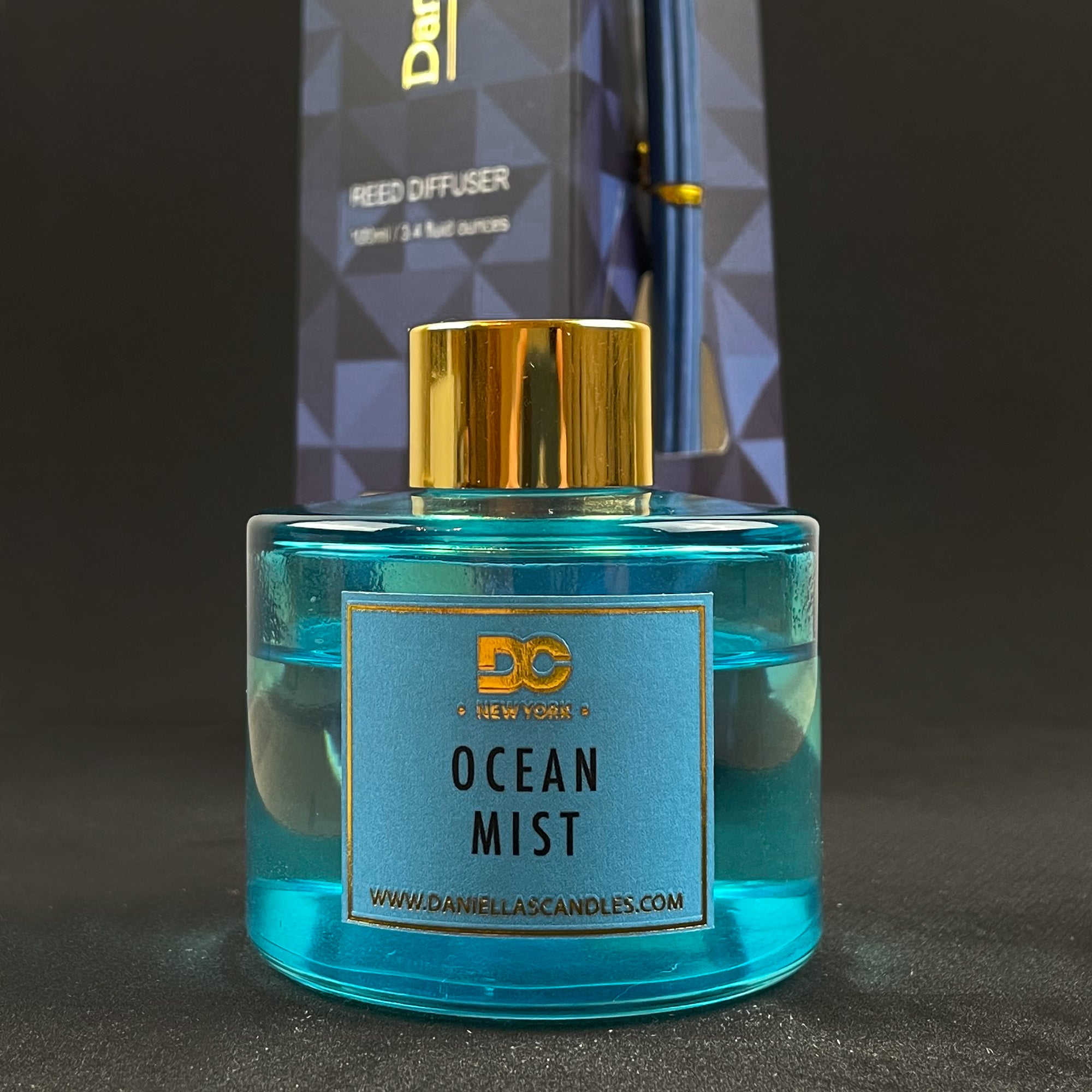 Ocean Mist Reed Diffuser Set Blue 3.4oz/100mL