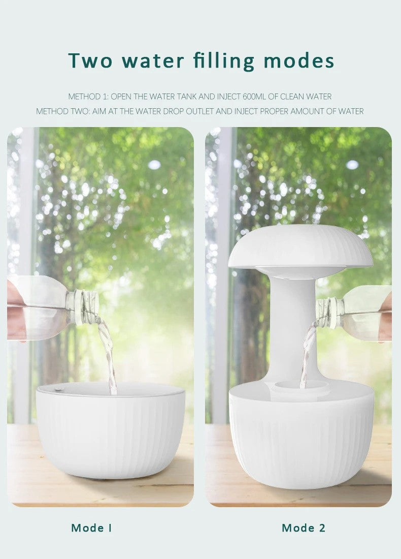 Water Dropping Humidifier Aromatherapy 600ml Diffuser