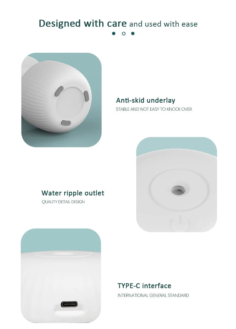 Water Dropping Humidifier Aromatherapy 600ml Diffuser